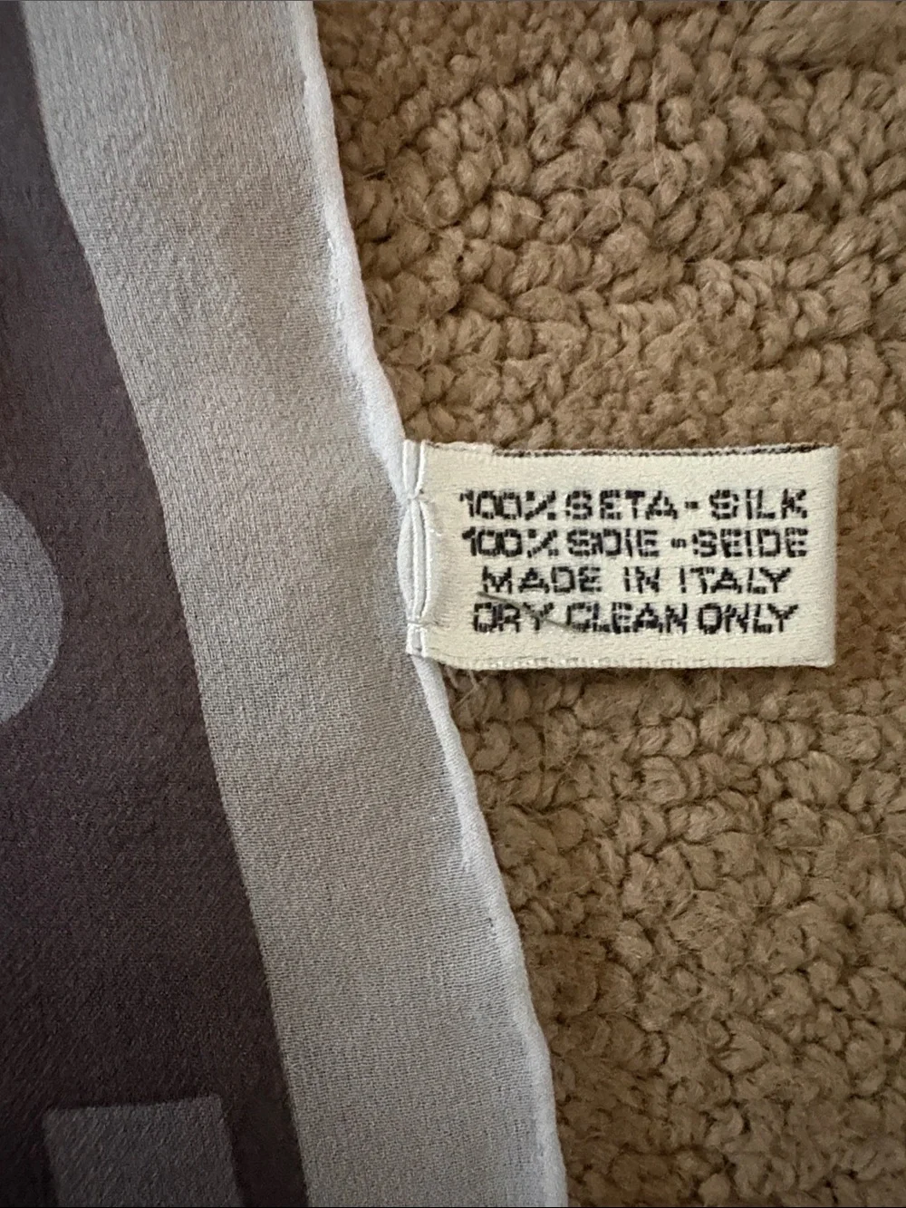 Rare Chanel Silk Travel Scarf